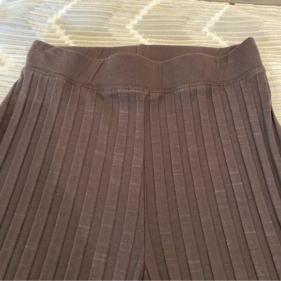 Jonathan Simkhai Standard Brown Ribbed Knit Pants Lounge Pull On Small - Picture 3 of 9